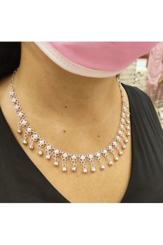Oriental Kuyumculuk Jewellery Telkari Kişniş Akıtma Gümüş Kolye Gümüş