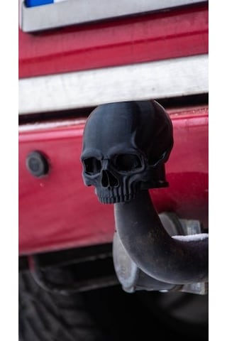 Kurukafa Tasarımlı Çeki Demiri Kapağı - Dekoratif Off-road Araç Koruma Başlığı