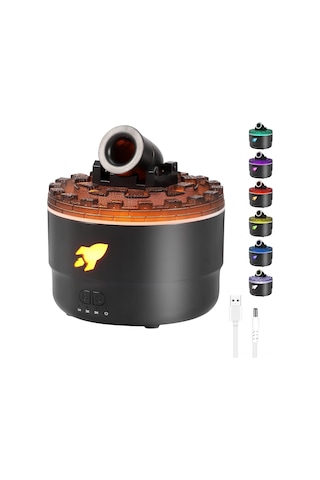 Geeksen Masaüstü Aromaterapi Nemlendirici: 2 Sprey Modu, Zamanlama Ve 7 Renkli Led Işık Fonksiyonu İle Ev Ve Ofis İçin Konfor Ortamı Oluşturucu