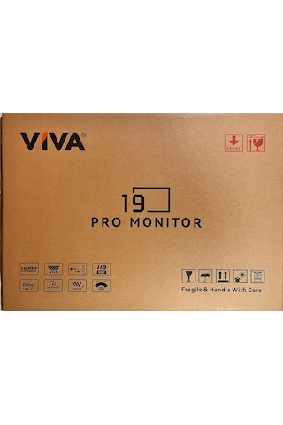 Viva M-19 19" Hd Led Güvenlik Kamera Monitörü 5ms 60hz Dahili Hoparlörlü Ultra Parlak Cctv Dvr Nvr Ekran