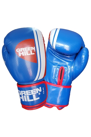 Green Hill Knock Out Carbon Deri Boks Ve Kick-boks Eldiveni Mavi
