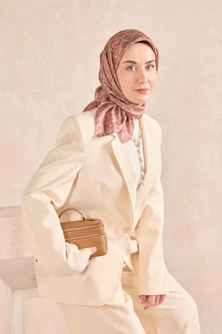 Silk Home Twill İpek Eşarp Zincir Bakır Çok Renkli