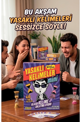 Yasaklı Kelimeler Mini Secret Words - Tabu - Eğlenceli Ve Zeka Geliştirici Kelime Oyunu