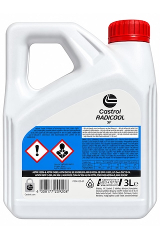Castrol Radicool Sf 4 Mevsimlik Kırmızı Antifriz 3 Litre 16.10.2026 Üretim