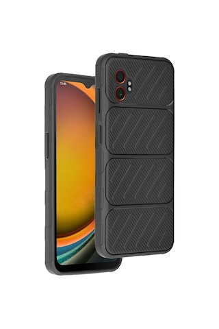 Samsung Samsung Galaxy Uyumlu Xcover 7 Pro Auto Focus Karbon Kapak - Siyah Çokrenkli
