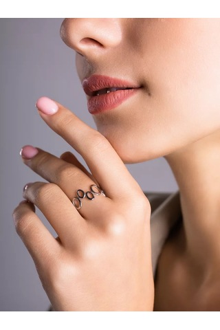 Lamponi 925 Ayar Gümüş Mücevher Yüzüğü 209868963 Gri