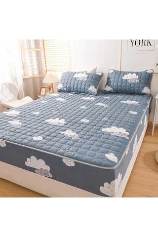 Novahub 2022 Yeni Kalın Yün Peluş Yatak Kılıfı - Tam Koruma, Beyaz, 150x200+30cm, Rahat Konfor DiğER