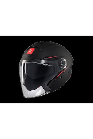 Mt Helmets Mt Cosmo Sv Çenesiz Gözlüklü Motosiklet Kaskı Mat Siyah