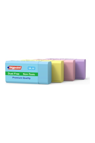 Bigpoint Dust-free Pastel Renkli Silgi X 24 Adet