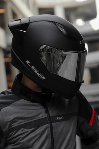 LS2 Rapid Race Kapalı Motosiklet Kaskı Mat Siyah