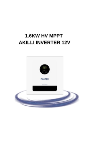 Pantec 1.6kw Yüksek Voltaj Tam Sinüs Akıllı İnverter 12v 100a Mppt Şarjlı İnverter
