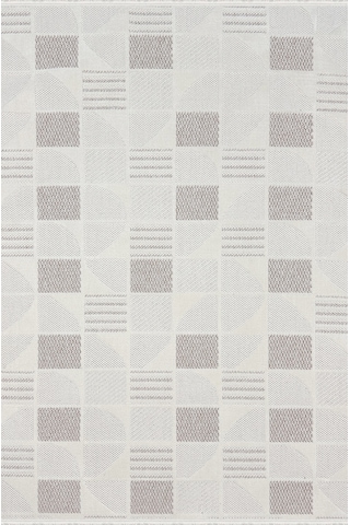 Woolen Halı Venis Bukle Halı 8803 Bej Renkli