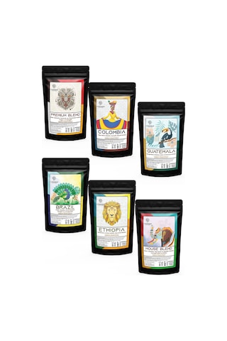 Comodo Coffee 6'lı Tanışma Seti Kahve Takımı 6 x 100 G