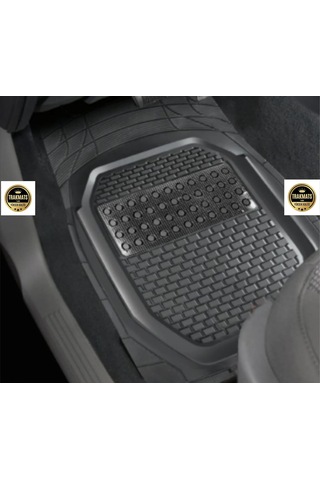 Trakmats Hyundai Tucson 2021-2025 İçin Uyumlu Kesilebilir Krom Karbon 3d Oto Paspası, Havuzlu, Su Geçirmez, Yıkanabilir, 5 Parça Set