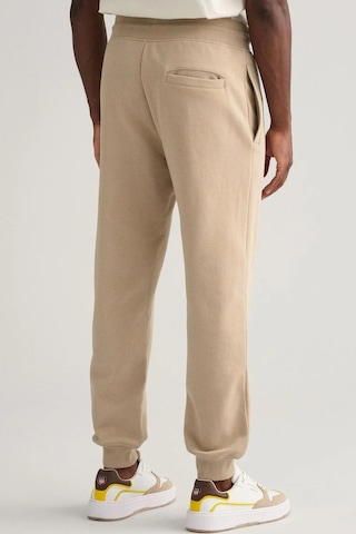 Gant Men's Regular Fit Sweatpants With Logo Beige Erkek Regular Fit Pamuk Eşofman Altı Bej