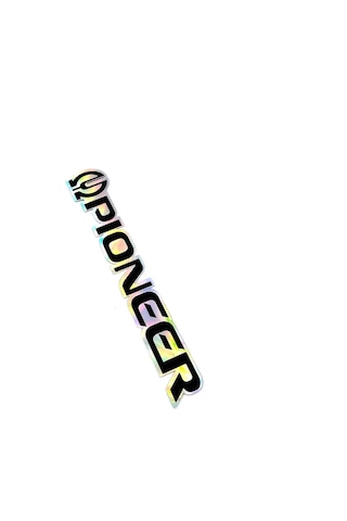 Pıoneer Hologramli Sticker - Oto Pıoneer Sticker -boyut 15x2,5 Cm 1 Adet