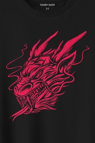 Dragon Japanese Ejder Japon Baskılı Tişört Unisex T-shirt 001