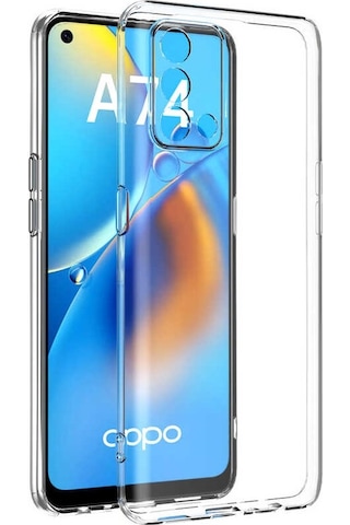 Adige Oppo A74 Kılıf Kamera Korumalı Süper Silikon