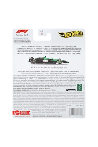 Hot Wheels® F1 - Sauber (Hulkenberg) JKD84