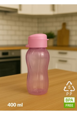 2'li Set Bpa Free 400 Ml Su Şişesi Pp-5 Minik Okul Suluğu Mavi - Pembe