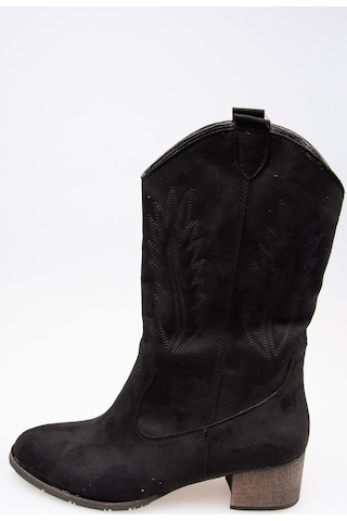 Fox Shoes Siyah Süet Kadın Bot E267730002