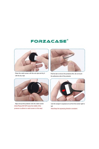 Forzacase Huawei Watch Gt5 46mm İçin Çerçeveli Tam Kaplayan 3d Pet Ekran Koruyucu Film - Fc016