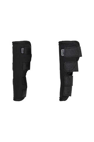 Homyl 2 Adet Pet Dirsek Dizlik Artrit Için Esnek Yara Siyah-s-m