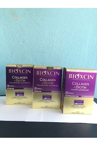 Bıoxcın Collagen Bıotın Hacim Şampuan 3'lü Set