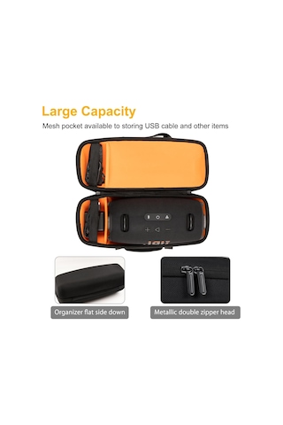 Jbl Xtreme 4/xtreme 3 Bluetooth Hoparlör, Seyahat Taşıma Çantası İle Uyumlu Zor Kasa