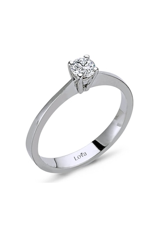 Lova H Renk 0,23 Karat Pırlanta Tektaş Yüzük - 1030062