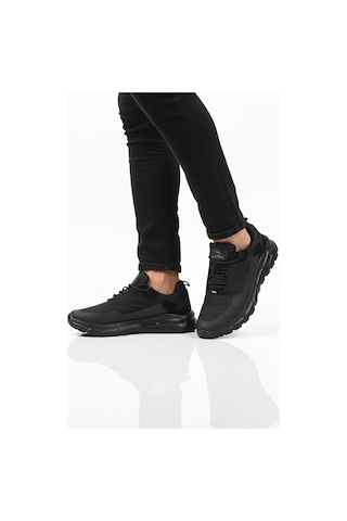 Siyah Bağcıklı Erkek Yürüyüş Ve Spor Ayakkabı Rainy M Siyah