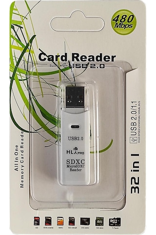 Cazipshop 2in1 USB 2.0 SD ve Micro SD Kart Okuyucu