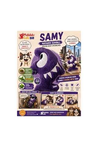 Matamıx Samy Peluş Kedi Oyuncağı Dayanıklı, Kediler İçin Eğlenceli Oyuncak
