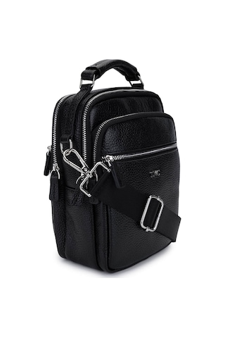 Tamer Tanca Erkek Hakiki Deri Siyah Floter El Çantası 1012 2018 Erk Cnt Sk25-26 Sıyah Fltr Siyah