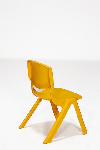 Junior 2 Adet Kreş Anaokulu Çocuk Sandalyesi Sert Plastik Sarı