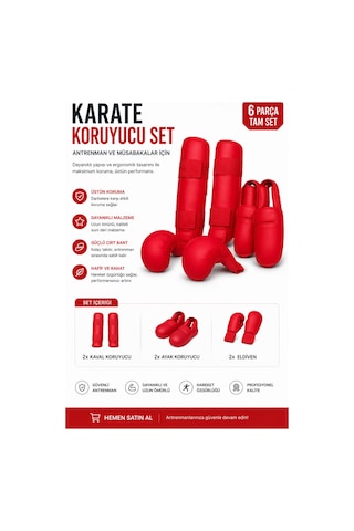 Voltrike Karate Seti Kırmızı Çok Renkli