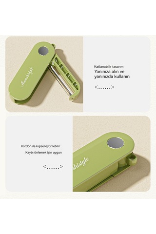 Katlanır Depolama Mutfak Ev Soyma Bıçağı-beyaz