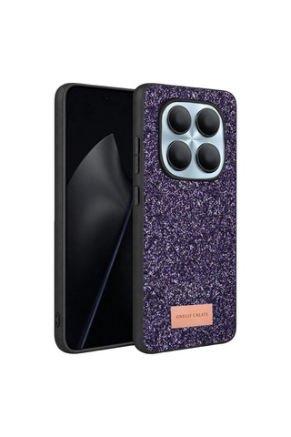 Onegif Xiaomi Redmi Note 15 Pro 5g Bright Simli Kapak - Derin Mor - 100 Çok Renkli