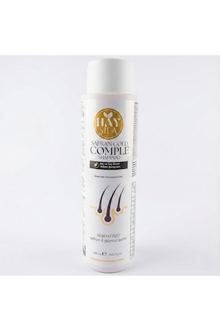 Safran Gold Complete Şampuan 400 Ml Safran Özlü Gümüş İyonlu Keratin Ve Biotin İçeren Bitkisel Şampuan Normal