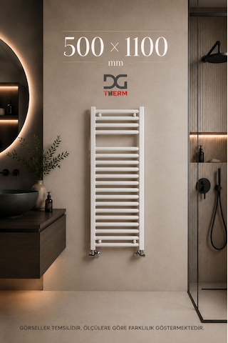 500X1100 Beyaz Havlupan 15 Borulu Banyo Havlupanı