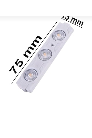 Point 3 Ledli Parmak Led Modül 1.5w 2835 Smd Mercekli 12v-10 Adet Beyaz
