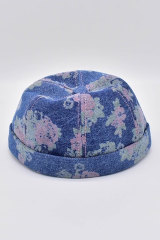 Külah Unisex Denim Docker Cap Sipersiz Kot Şapka - Mavi