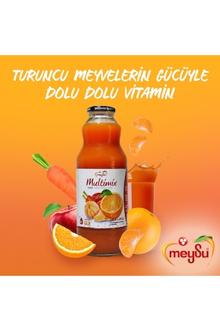 Meysu Multimix %100 Karışık Meyve Suyu 1 Lt X 6 Adet