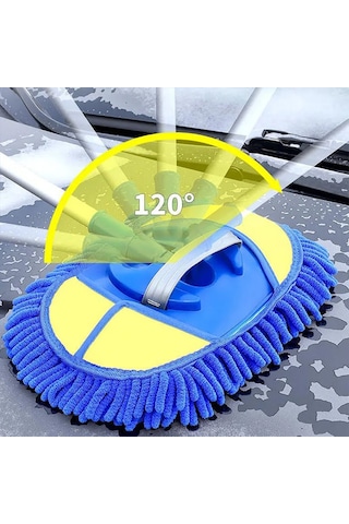 Ally Mikrofiber Dönebilen Püsküllü Araba Yıkama-temizleme Fırças