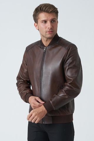 White Stone Bangor 5006 Slim Fit Kolej Kuzu Derisi Mont Fındık-fındık Fındık