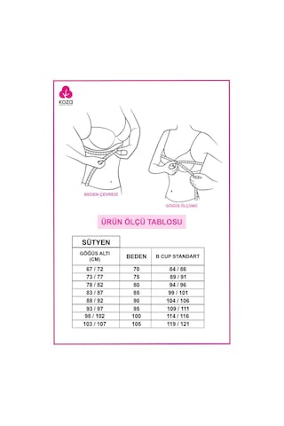Koza İç Giyim Kadın Destekli Basic Sütyen 80008-1 Ten