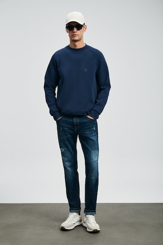 Lufian Erkek Edgar Spor Slim Fit Jean Pantolon 112200229 Mavi Mavi