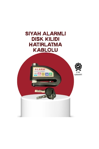 Güvenlik Sensörlü Alarmlı Disk Kilidi Motosiklet Ve Bisiklet İçin Çok Renkli