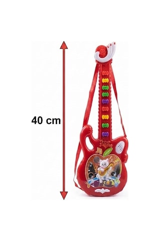 Minik Müzisyenler İçin Işıklı Ritim Ve Melodi Bir Arada Eğitici Ve Eğlenceli Oyuncak Gitar