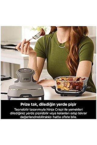 Ninja Crispi 4-In-1 Taşınabilir Cam Hazneli Pişirme Sistemi